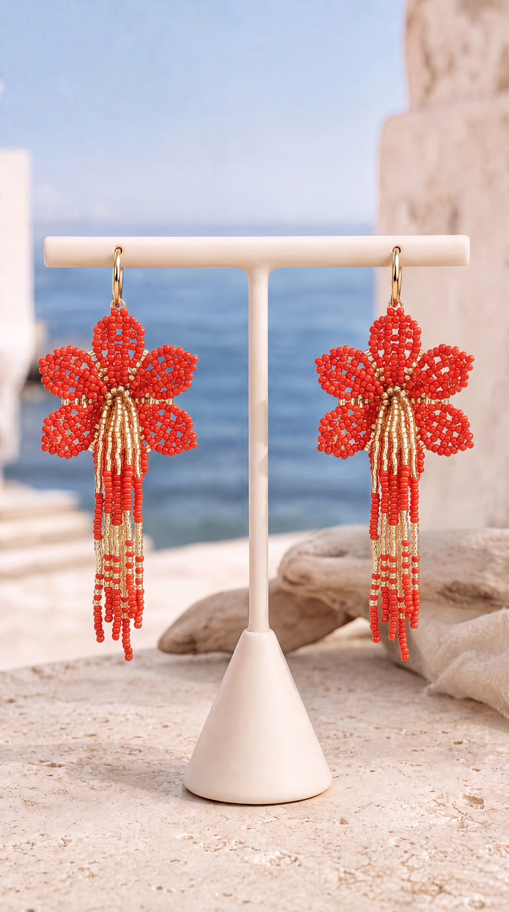 Isola Bloom Seed Bead Earrings