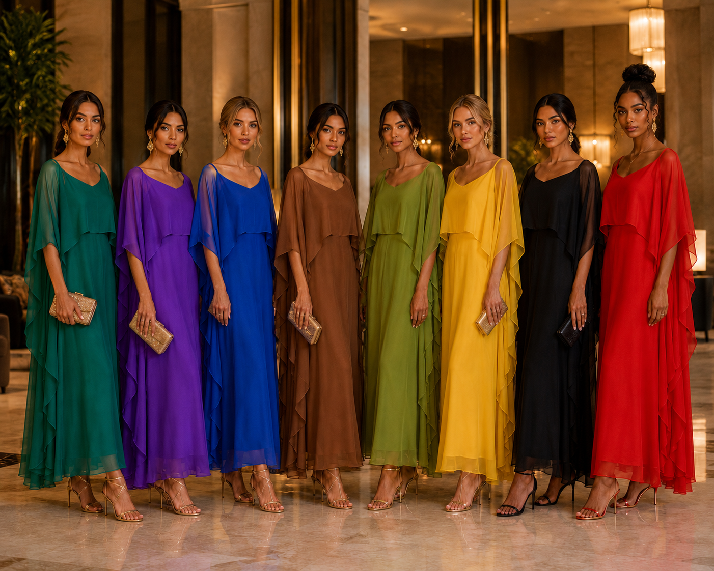 The Afterglow Chiffon Dress