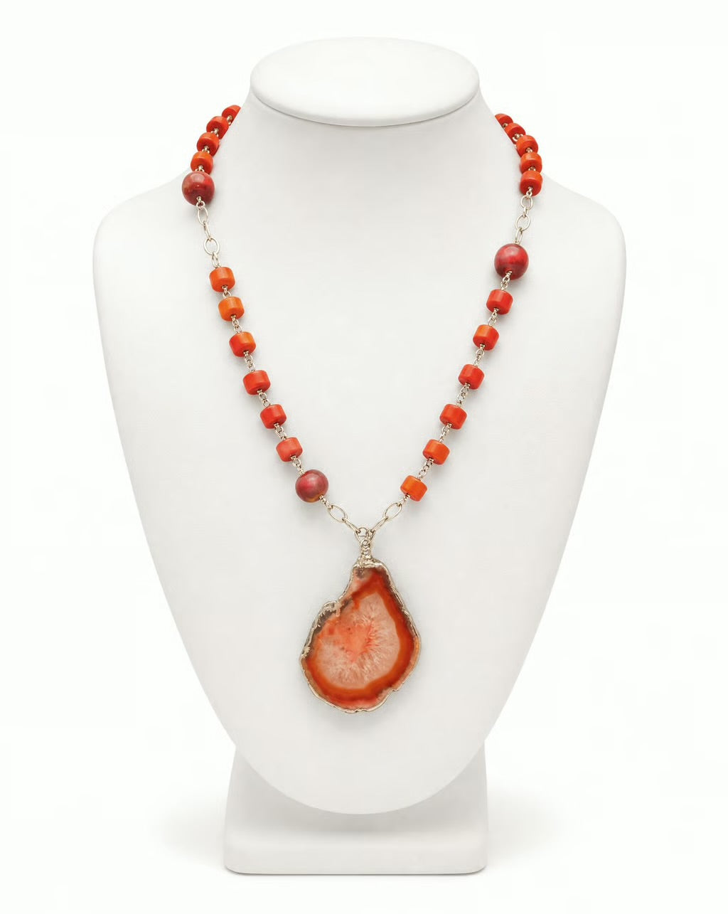 Rosso Agate Pendant Necklace