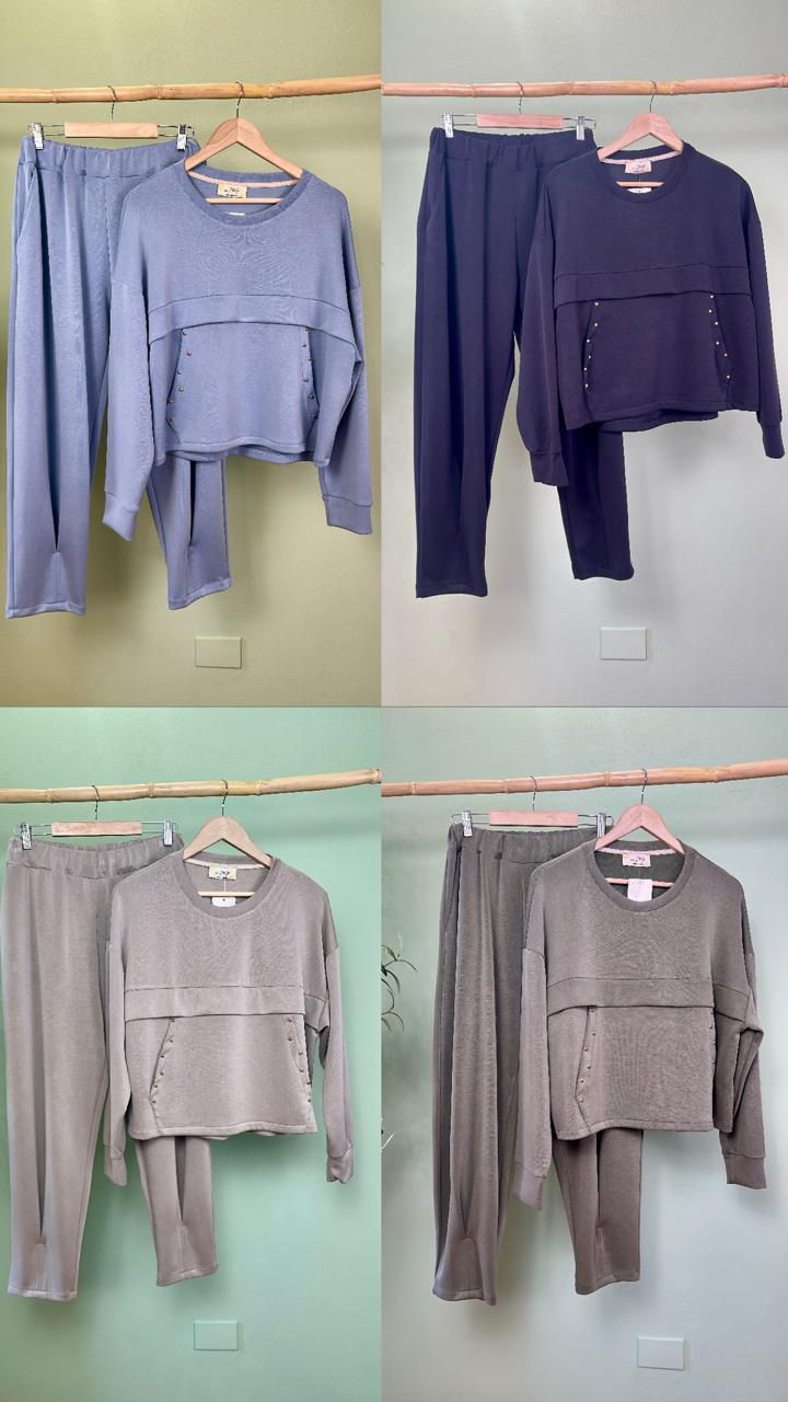 Stud Detail Lounge Set