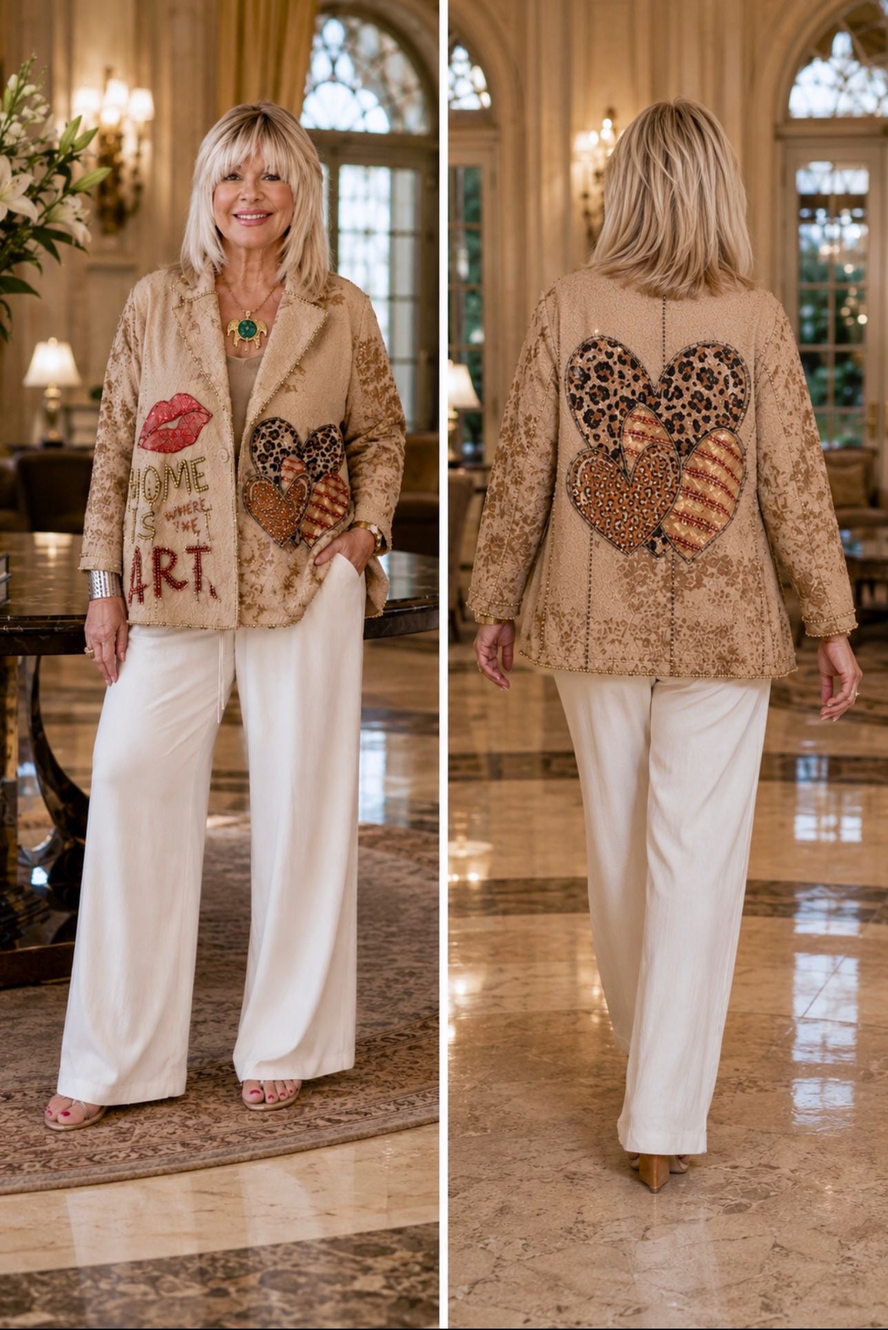 Wild at Heart Embellished Italian Jacket