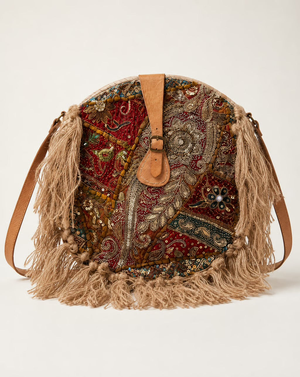 Marrakech Embellished Fringe Bag