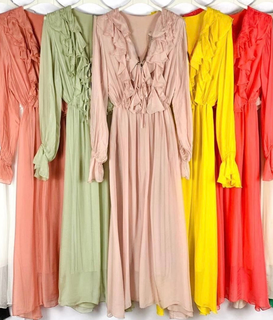 Romantic Ruffle Maxi Dress