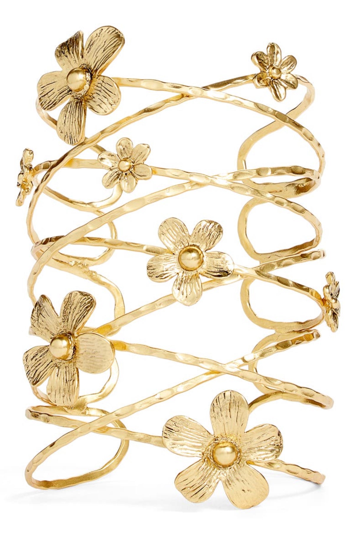 Floral Wrap Arm Cuff Bracelet