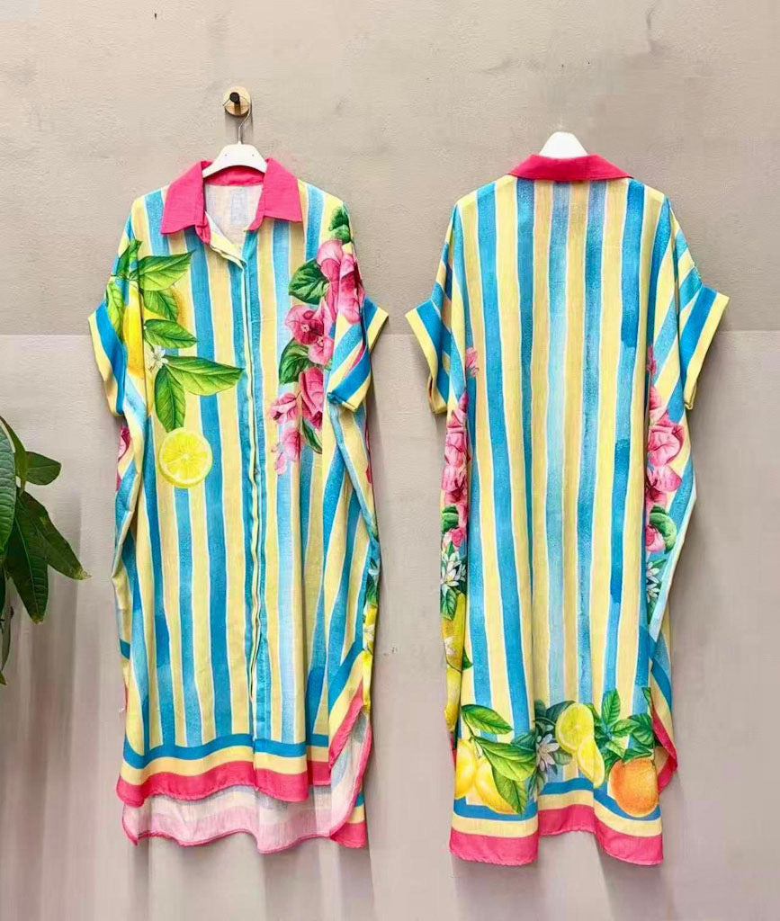 The Riviera Printed Shirt Dress