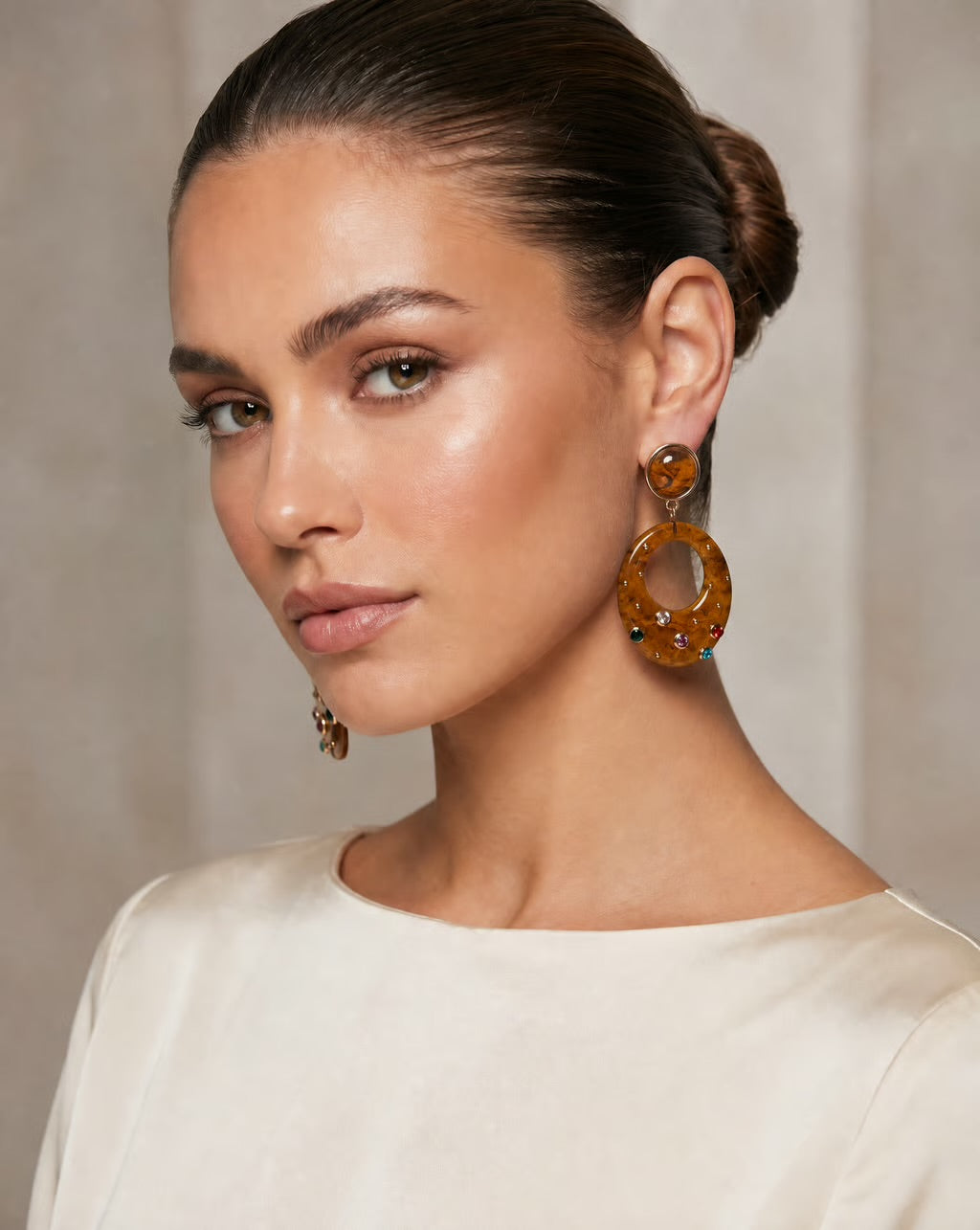 The Celeste French Resin Earrings