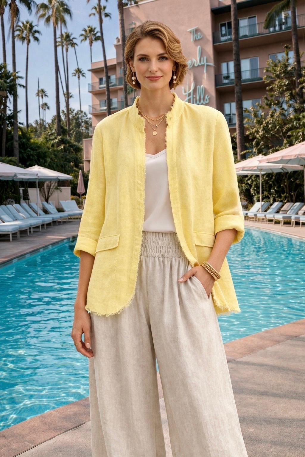 The Riviera Linen Blazer