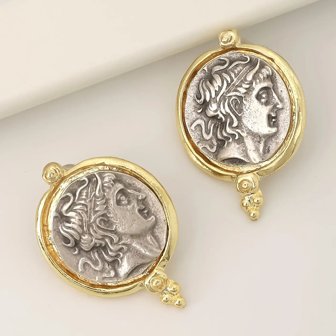 Aurelia Roman Coin Statement Earrings