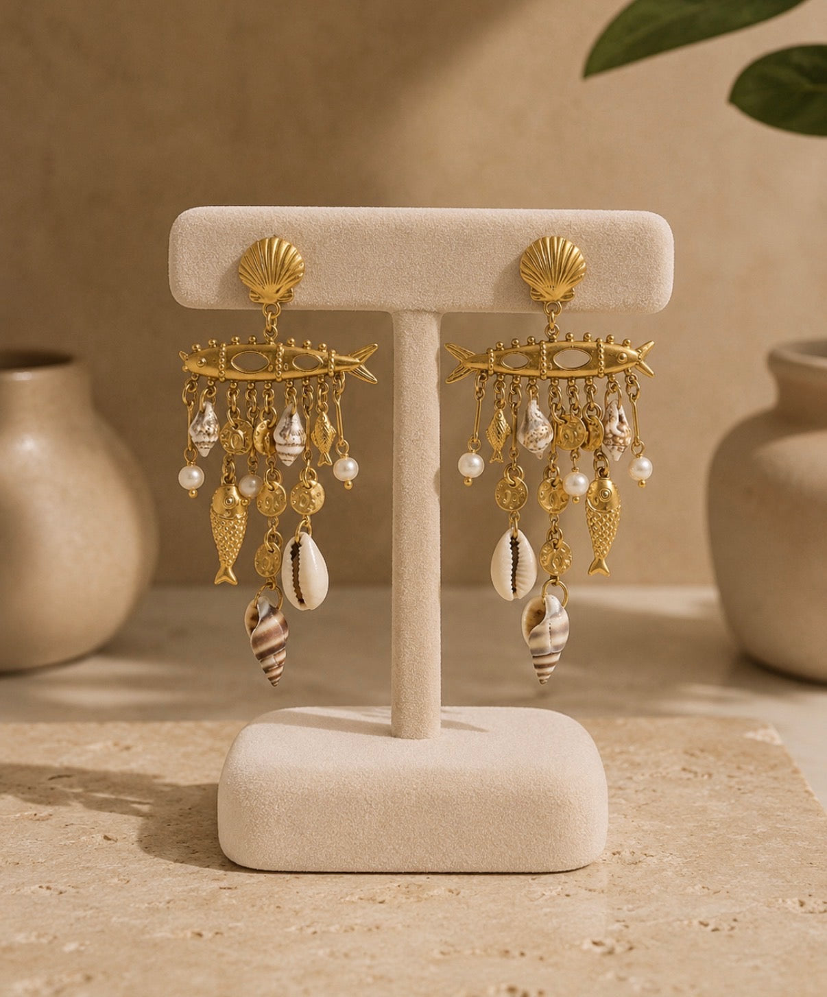Mediterranean Treasure Charm Earrings