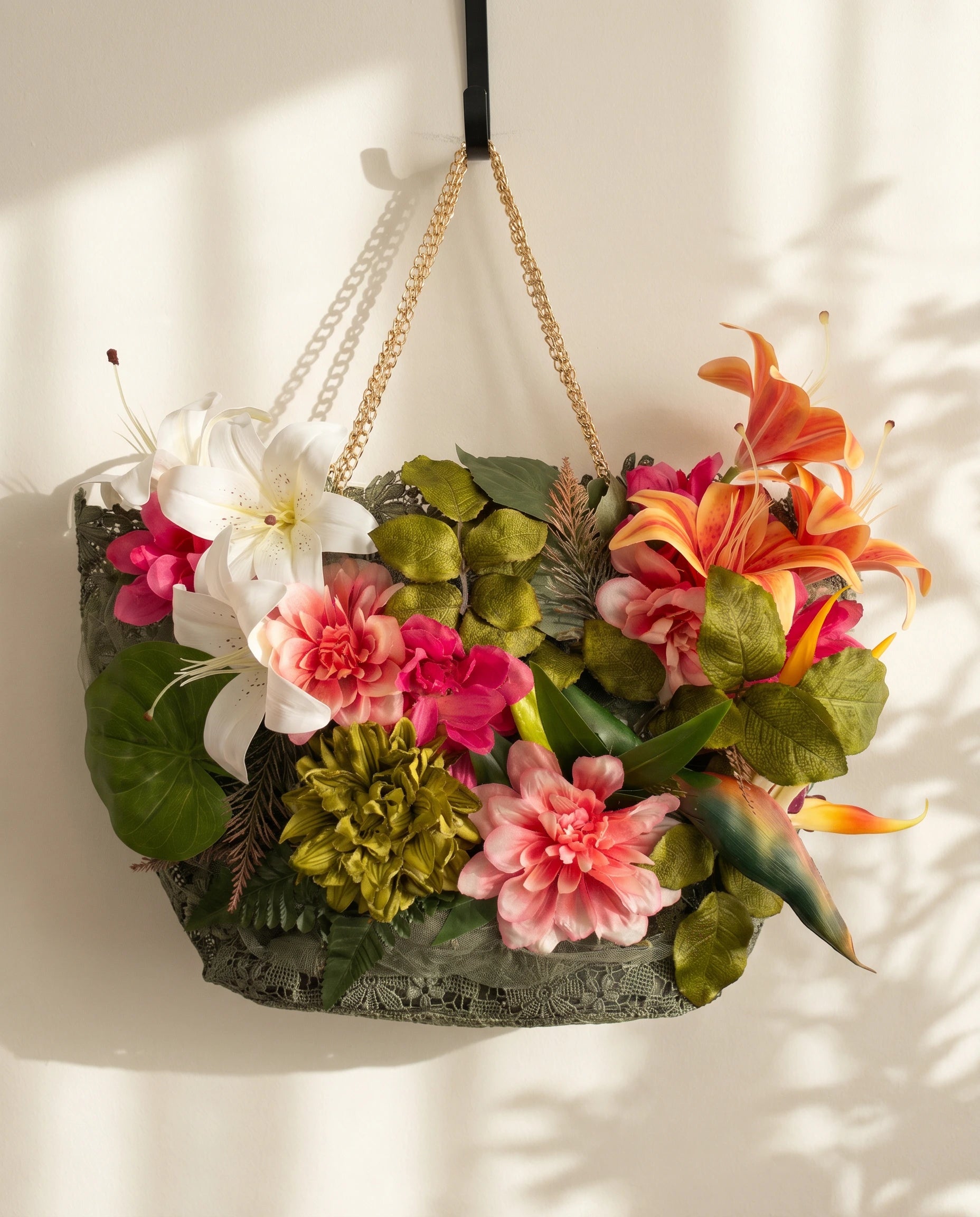 The Jardin d’Amour Floral Lace Tote