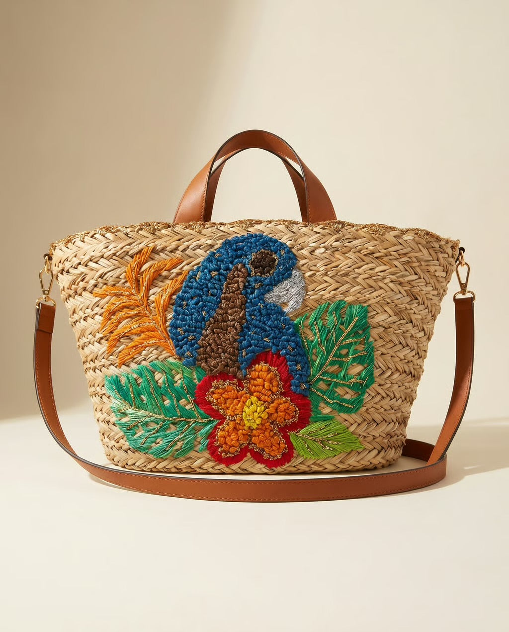 The Cartagena Parrot Market Tote
