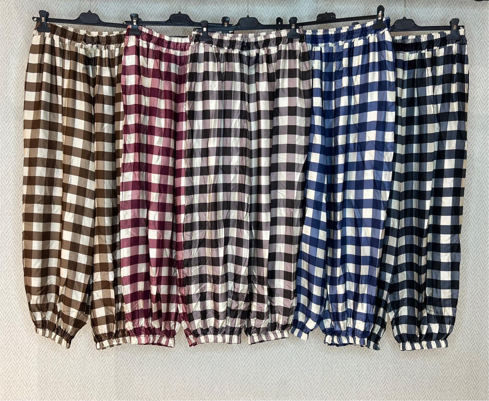 Easy Gingham Everyday Pants