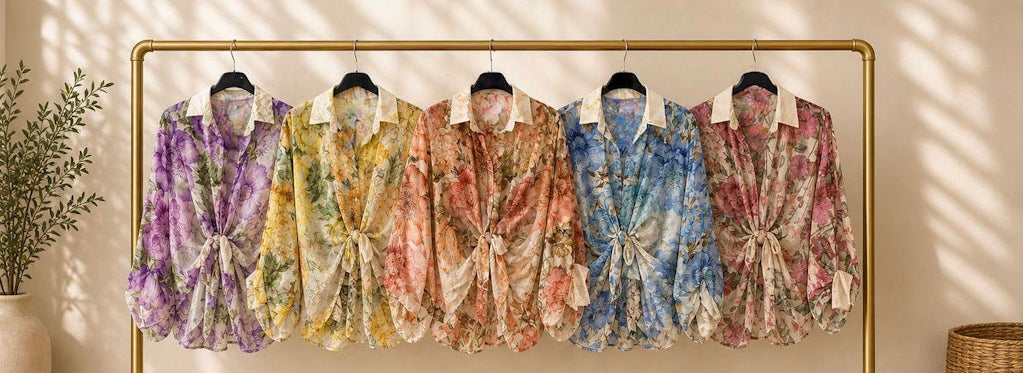 💫 Garden Romance Tie Blouse