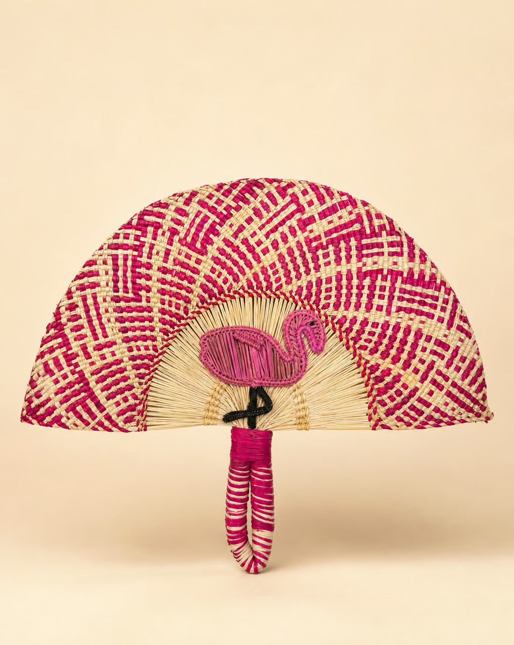 Palm Royale Handwoven Fan