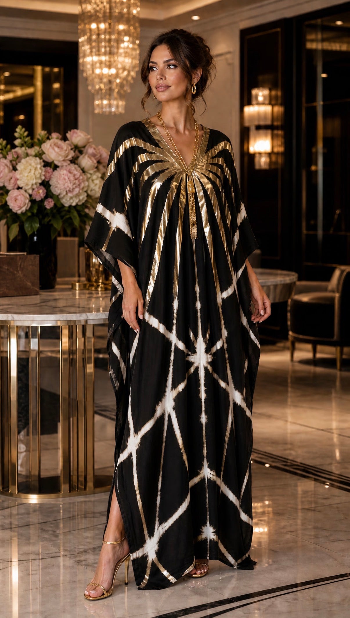 Golden Eclipse Kaftan