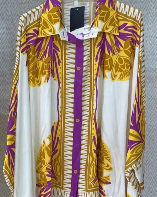 TOP Tropical Print -PantSold Separately
