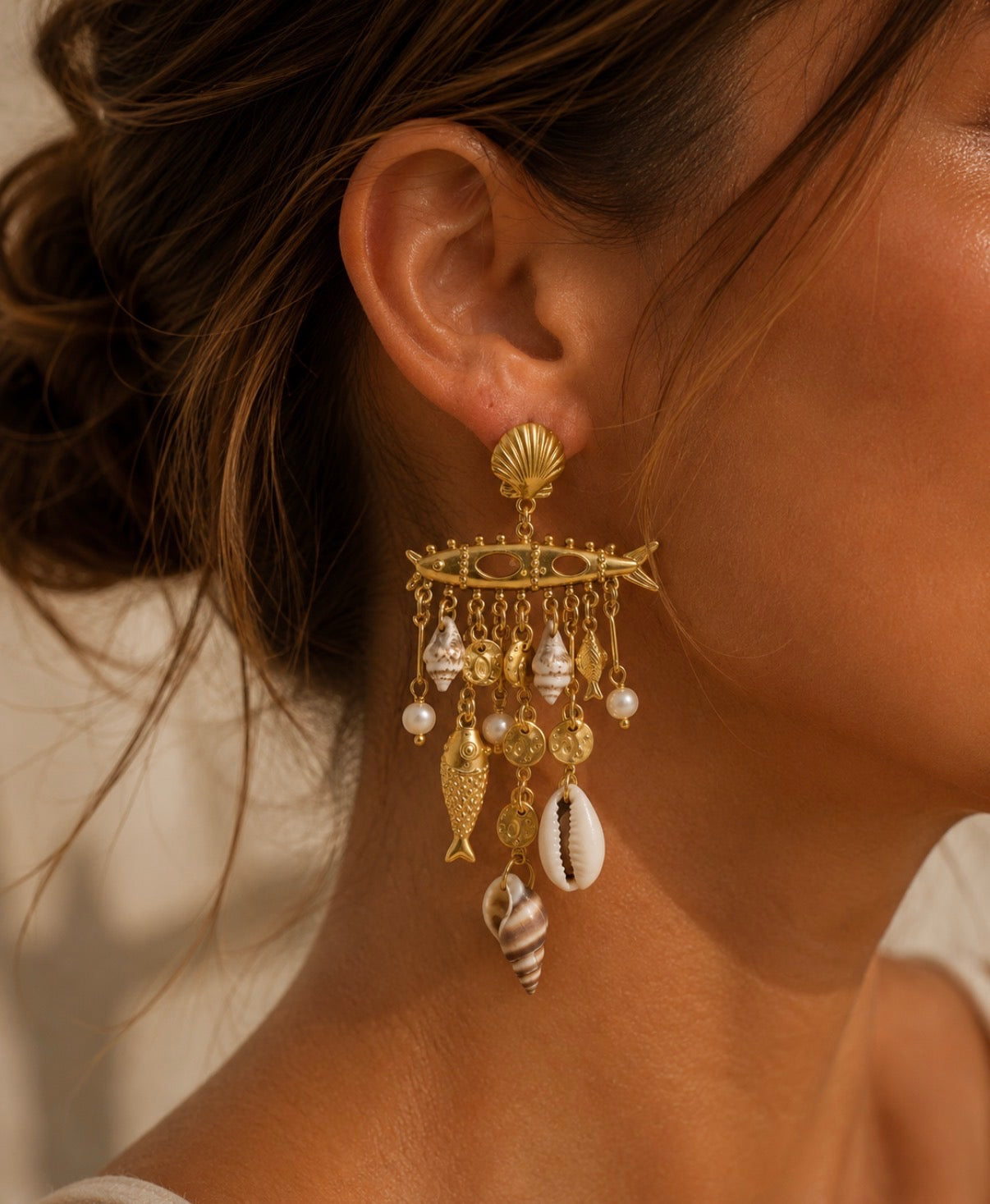 Mediterranean Treasure Charm Earrings