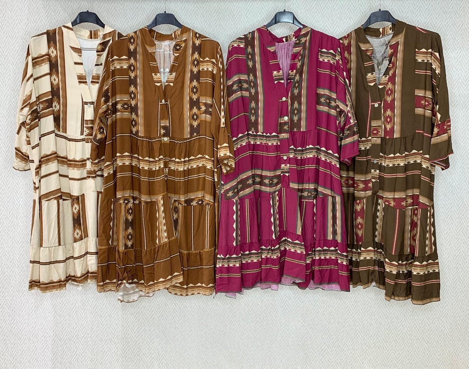 Southwestern Tiered Tunic Dress