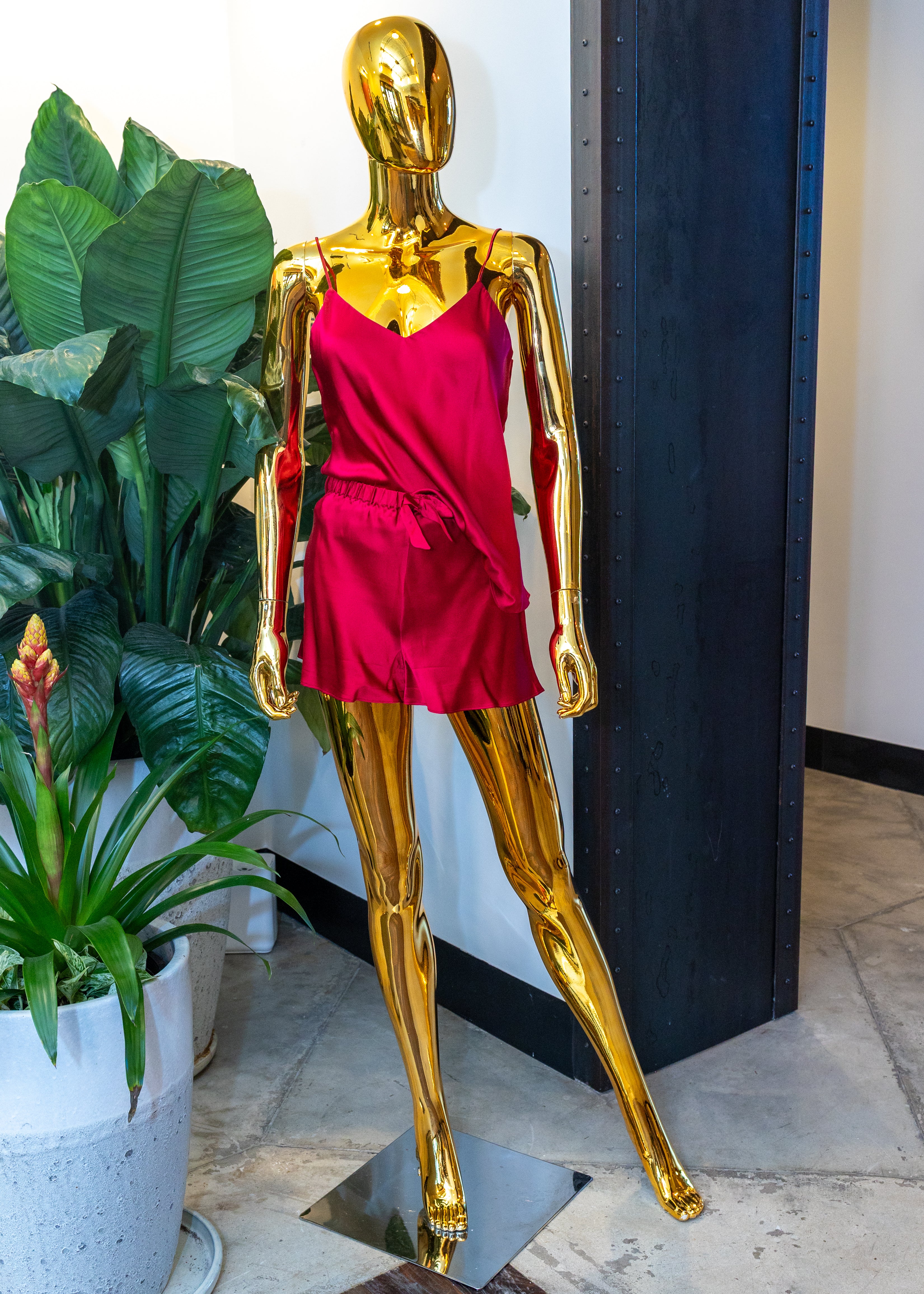 Silk Pajama Short Set