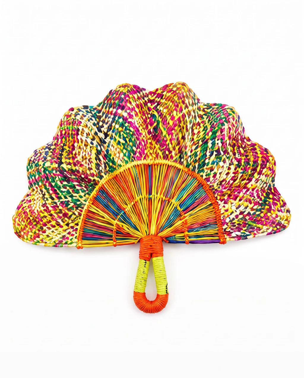 Colombiana Handwoven Artisan Fan