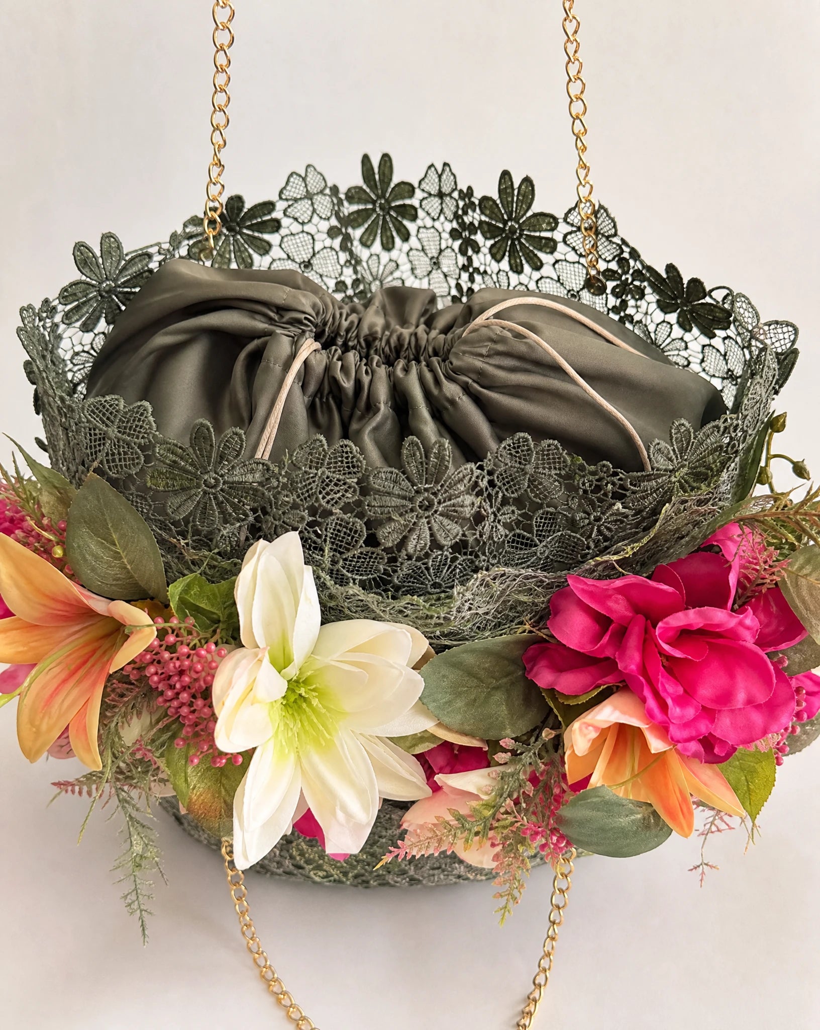 The Jardin d’Amour Floral Lace Tote