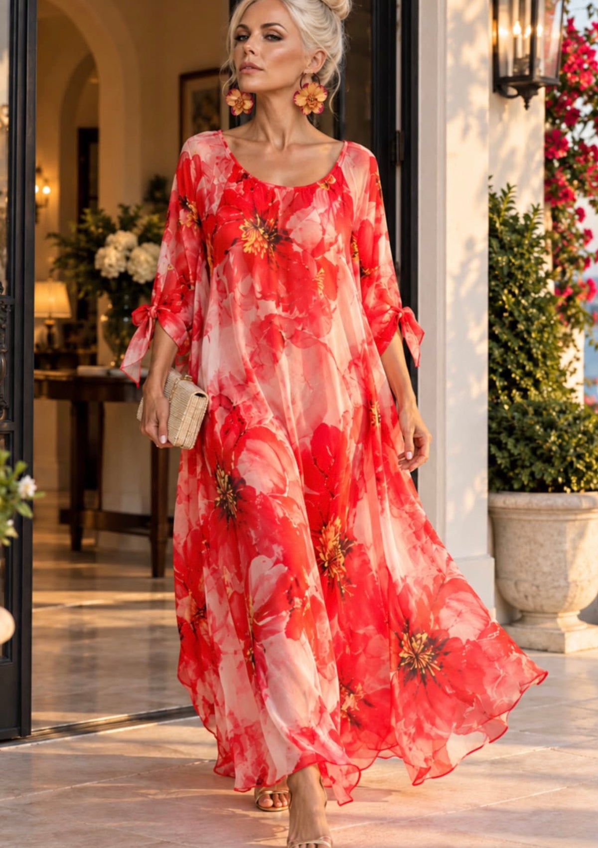 The Portofino Floral Kaftan