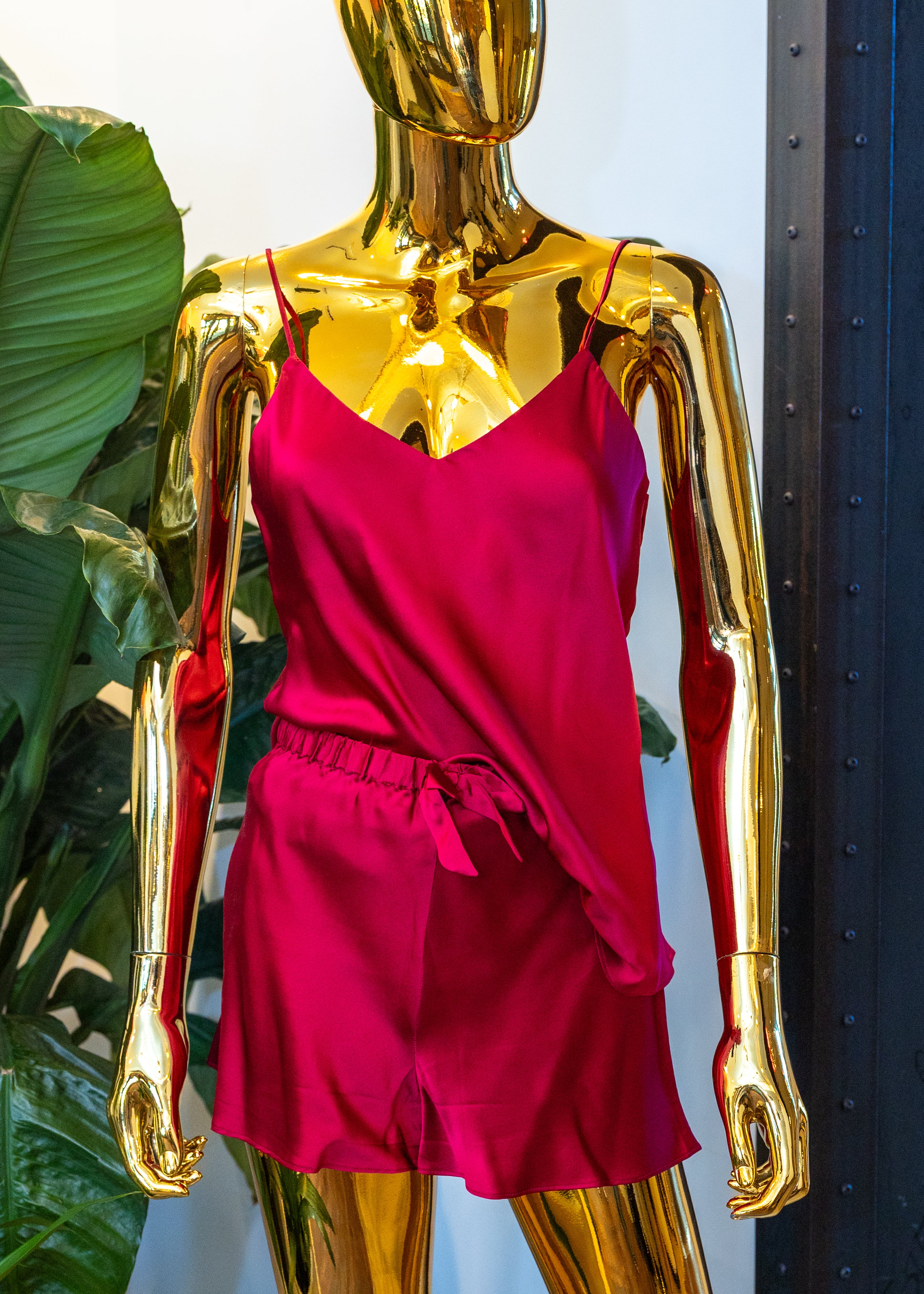 Silk Pajama Short Set