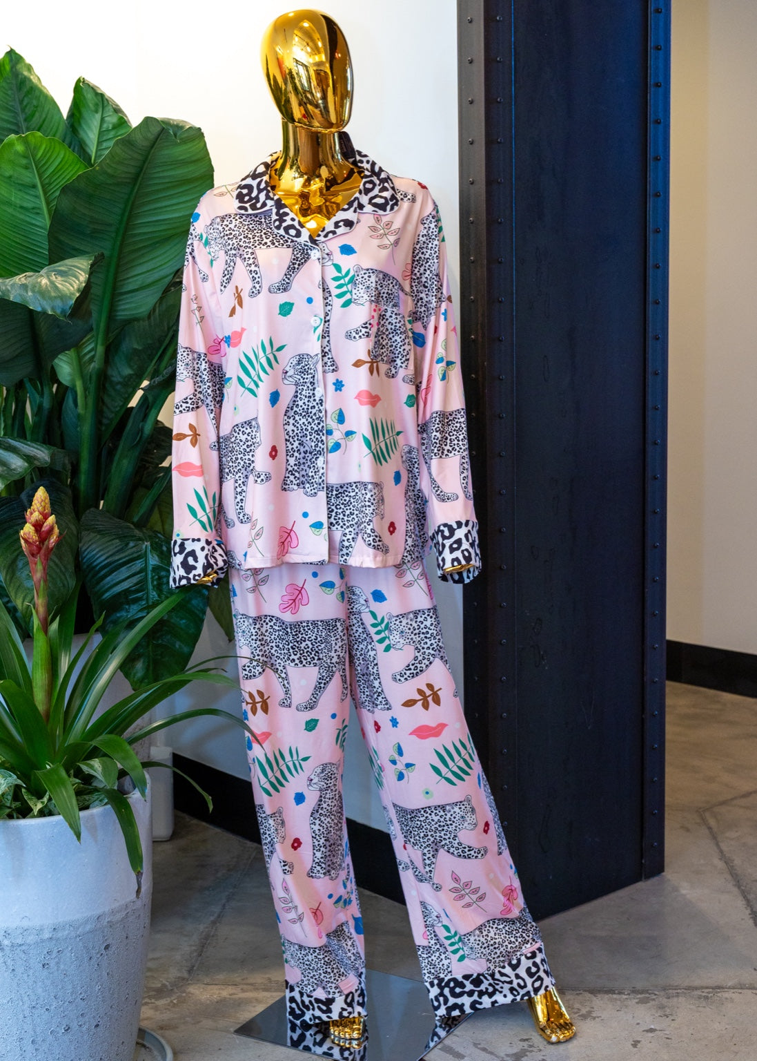 Pink Safari Pajama Set