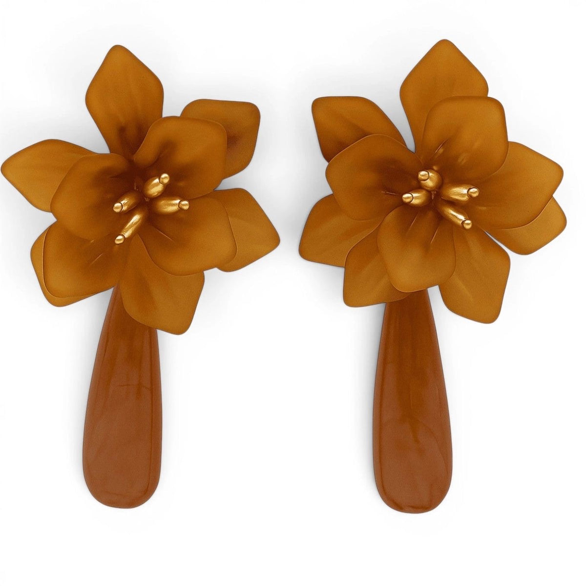 The Fleur de Soleil French Resin Earrings