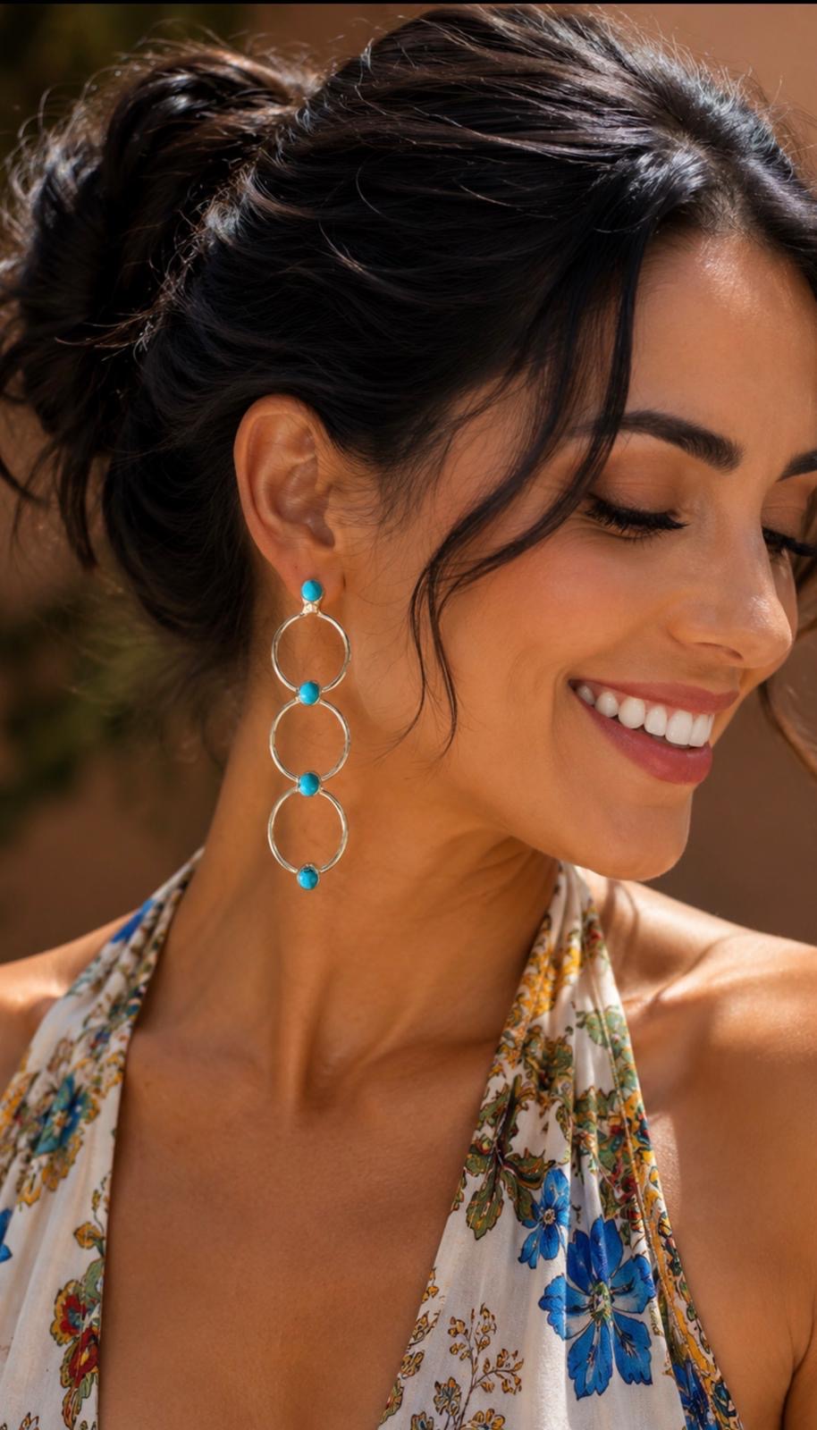 Isla Turquoise Link Earrings