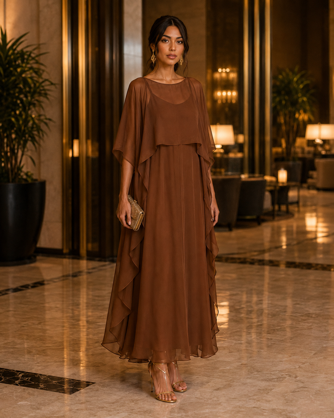 The Afterglow Chiffon Dress