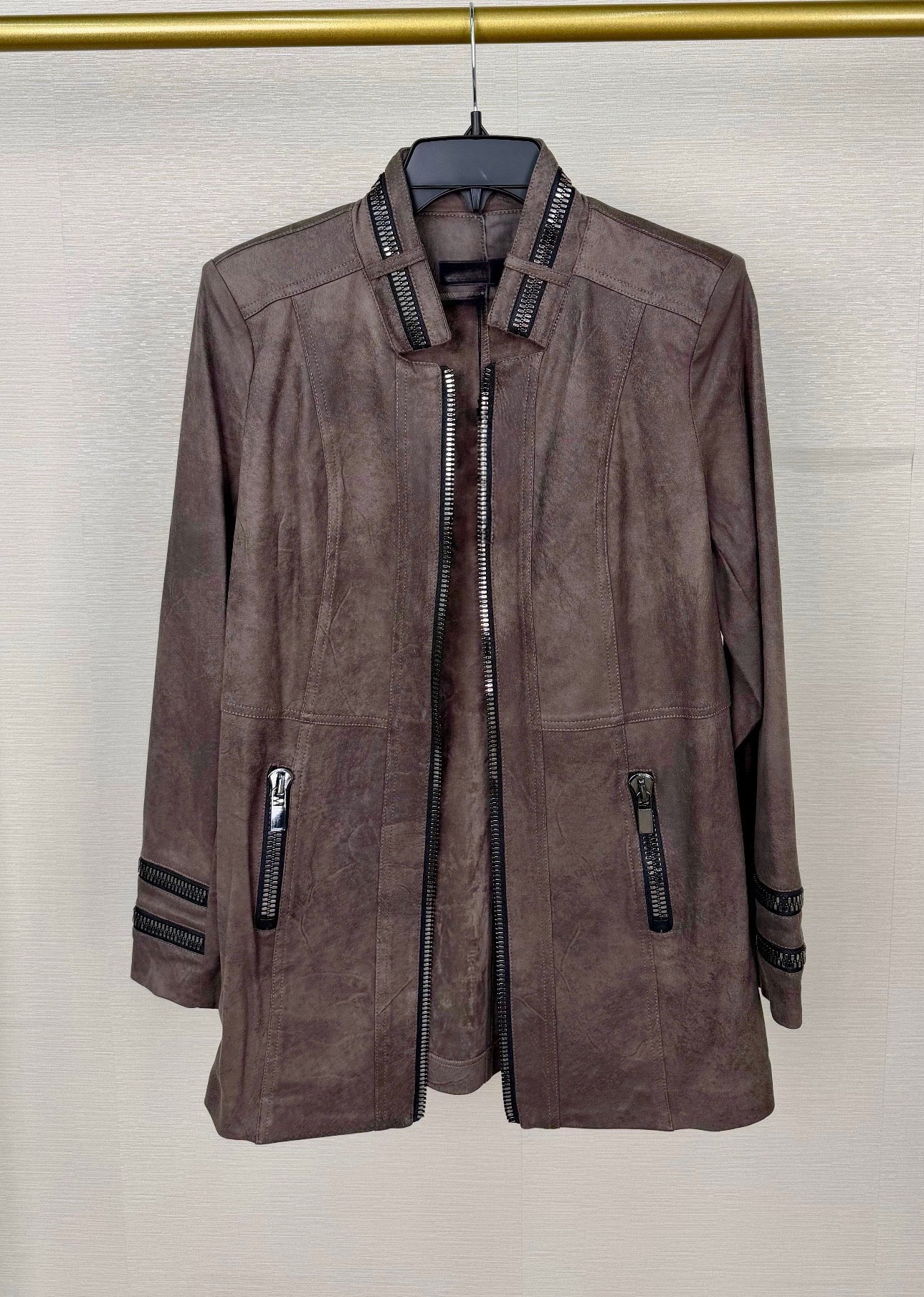 Espresso Zip-Front Jacket