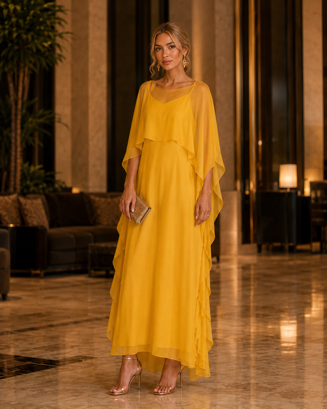The Afterglow Chiffon Dress