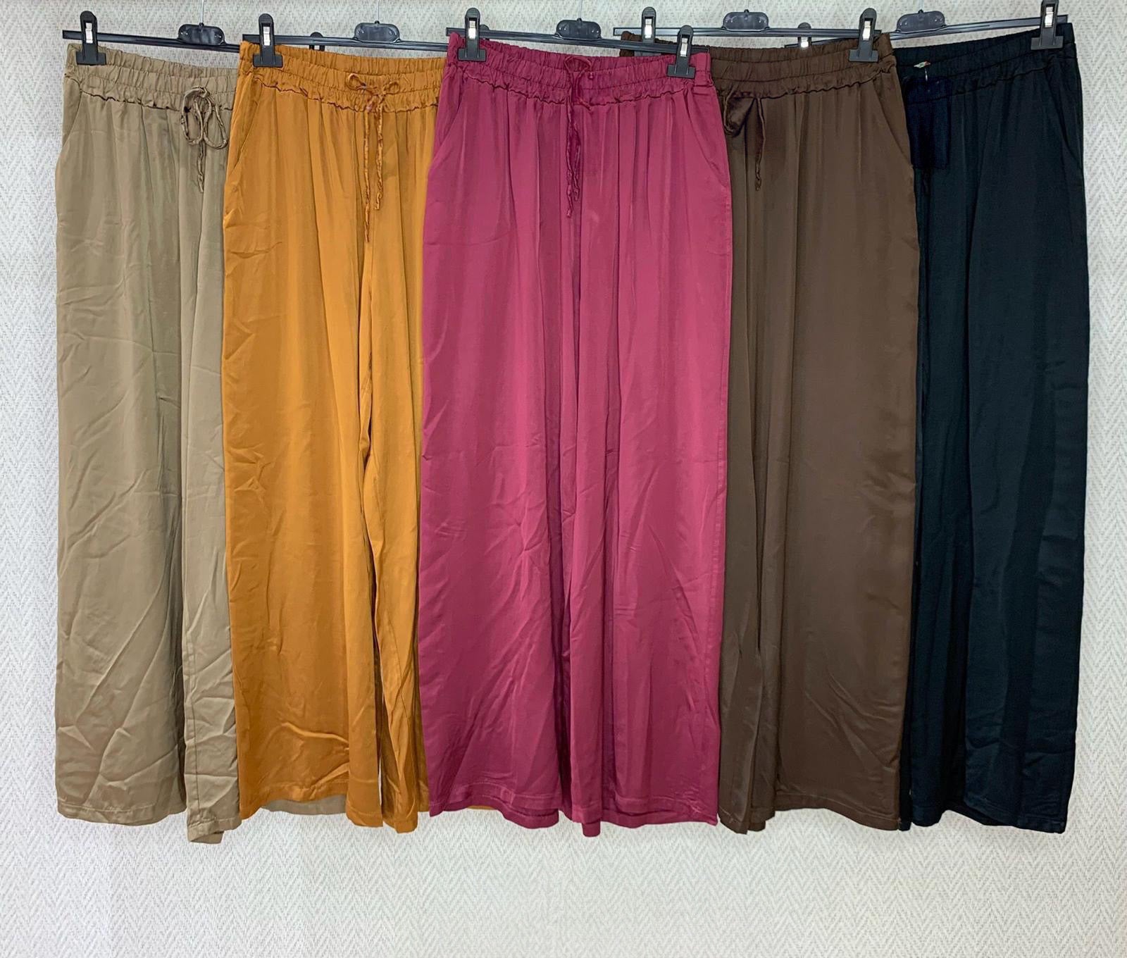 Refined Silk Drawstring Pant