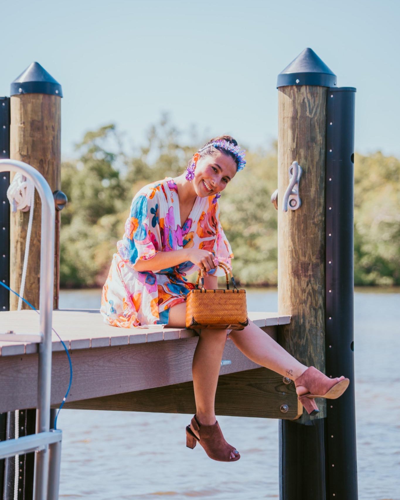 Basket Bamboo Mini Tote