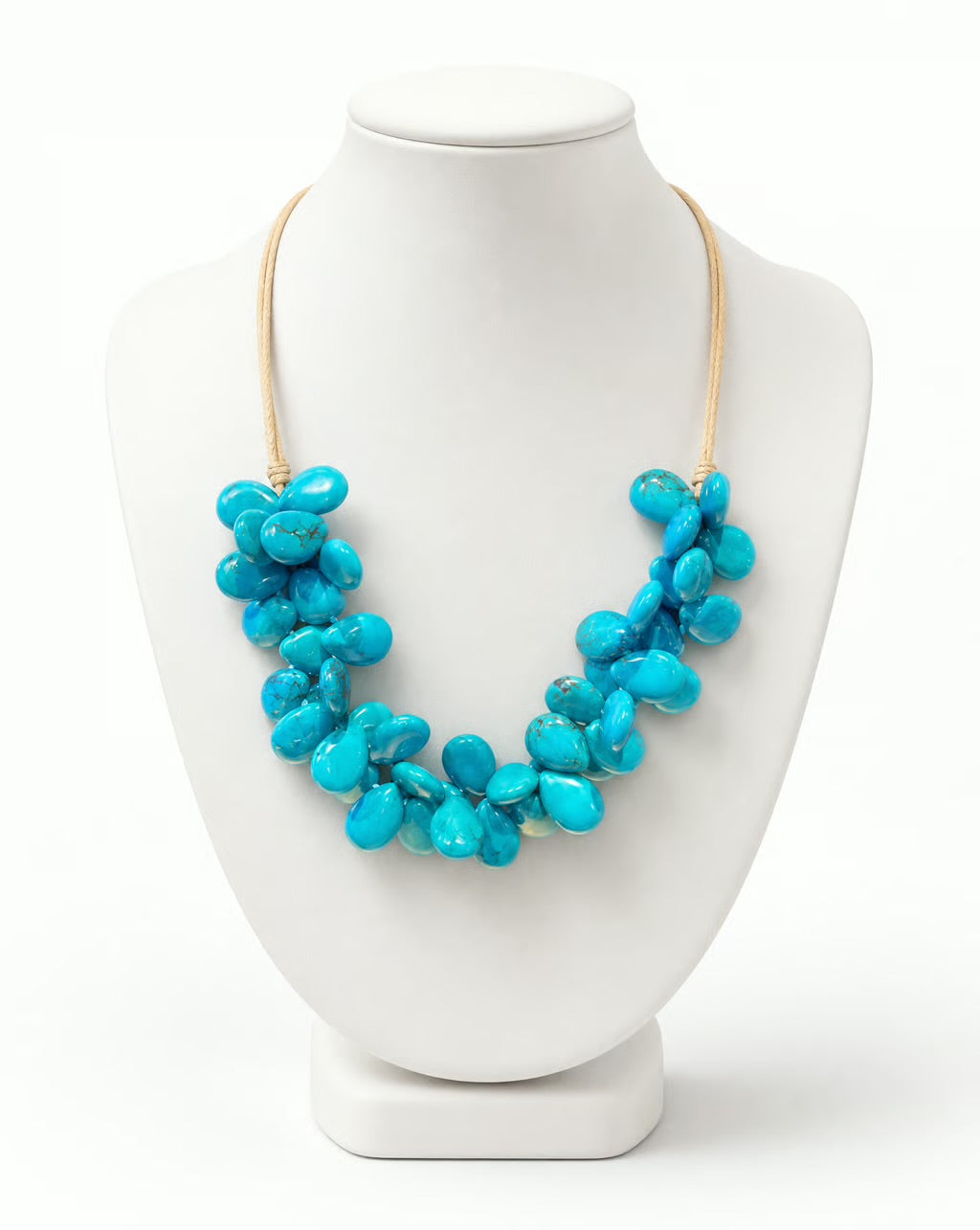 Bahia Turquoise Cluster Necklace