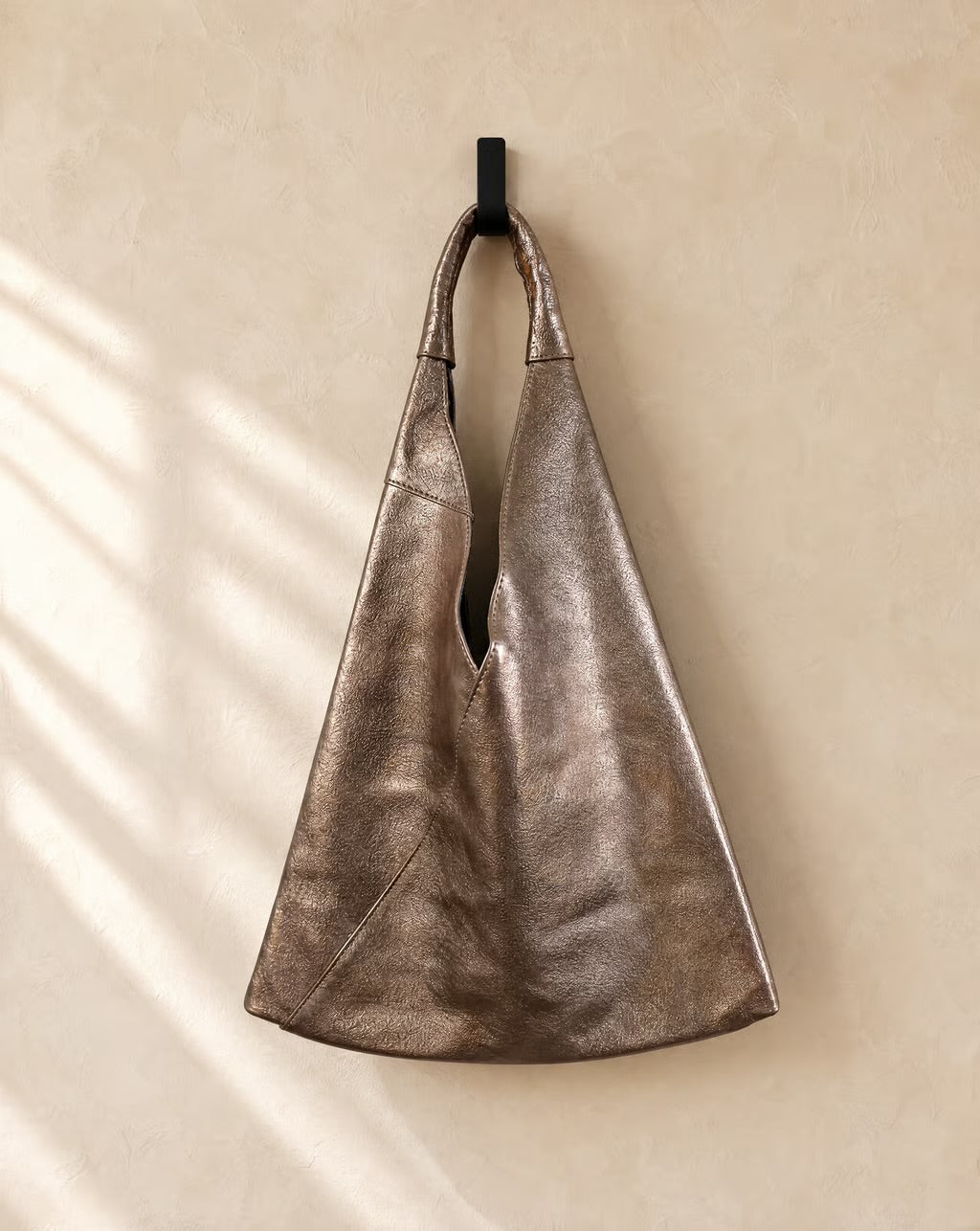 Portofino Metallic Leather Tote