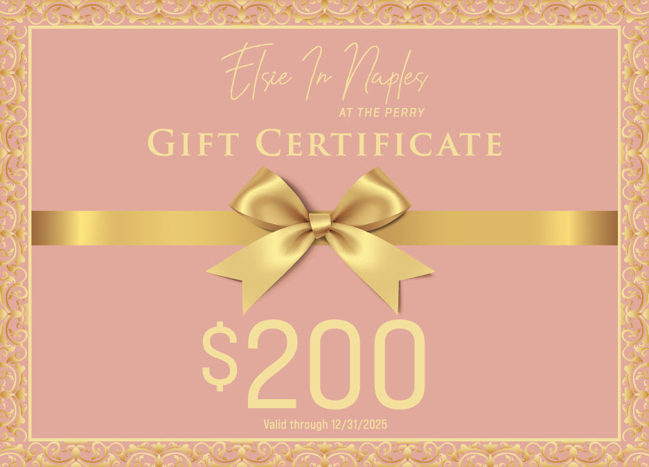 Gift Certificates from Elsie in Naples