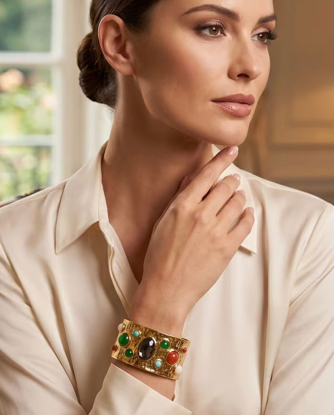 Palazzo Gemstone Cuff