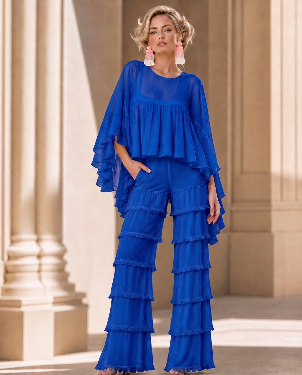 Riviera Ruffle Two-Piece Set