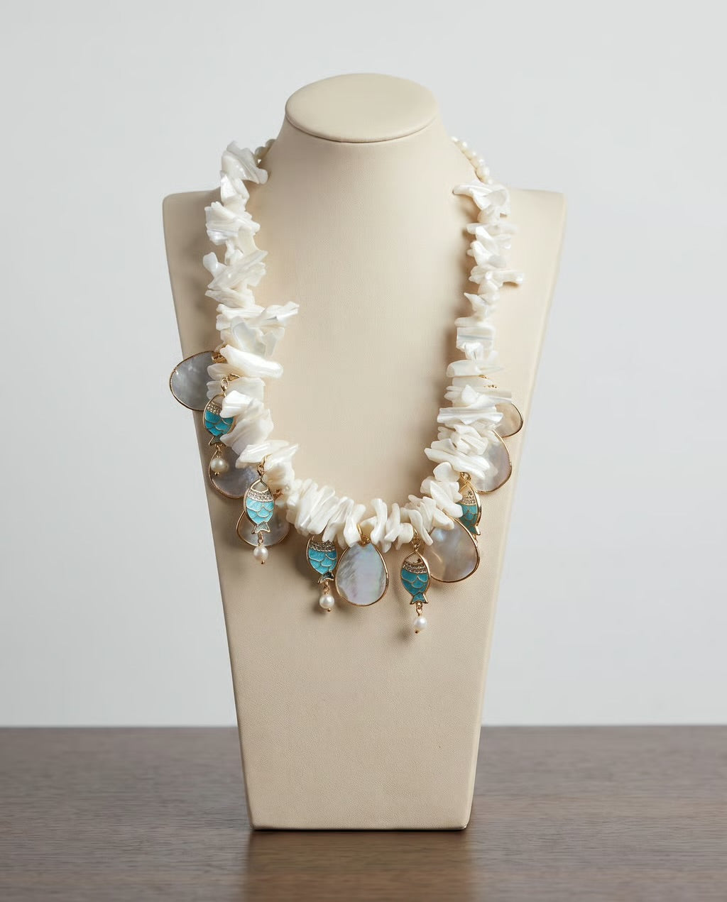 Isola Marina Shell & Fish Statement Necklace
