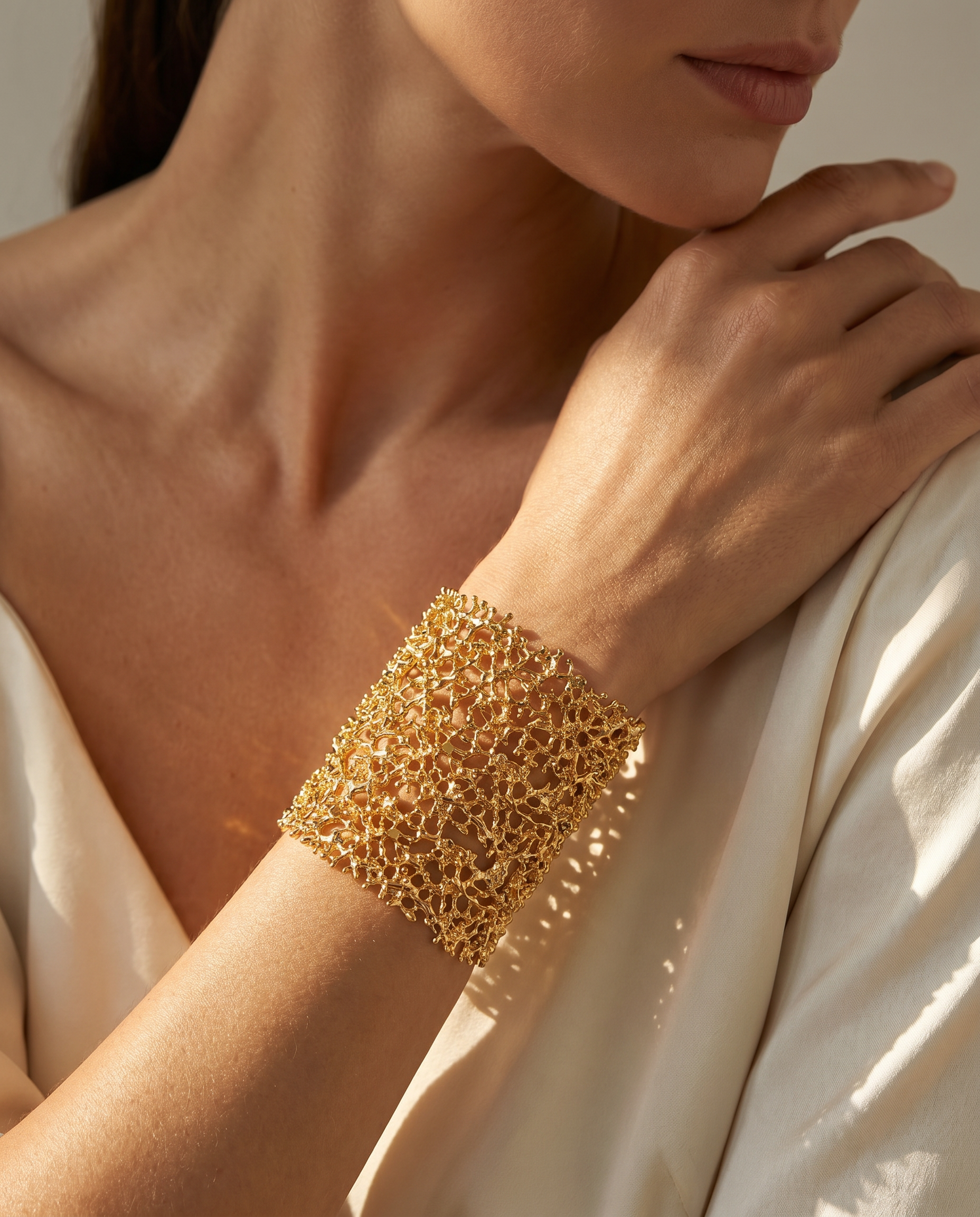 Golden Reef Statement Cuff