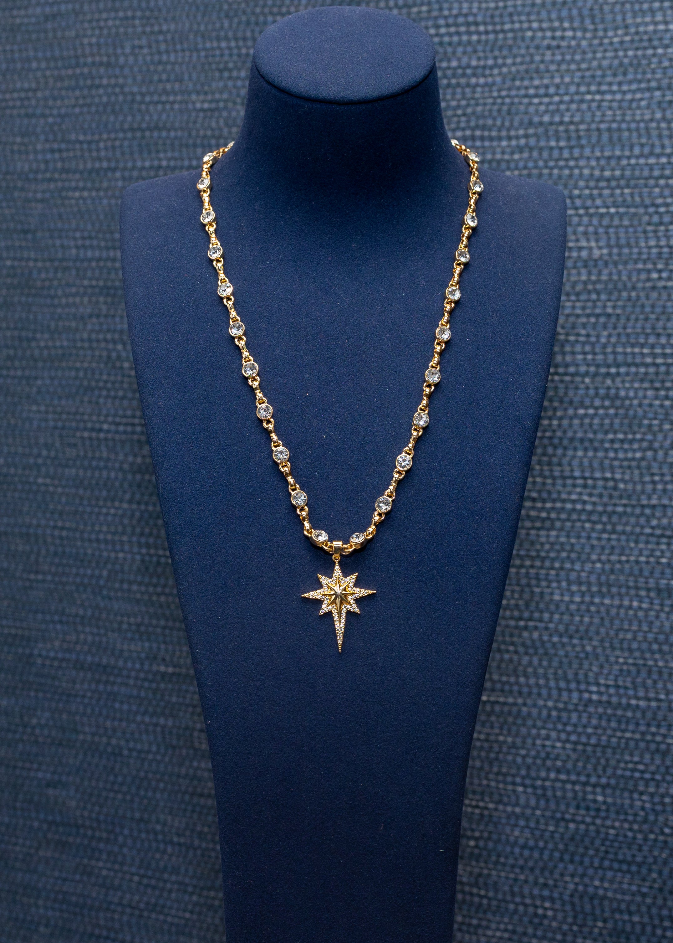 Crystal North Star Pendant Necklace