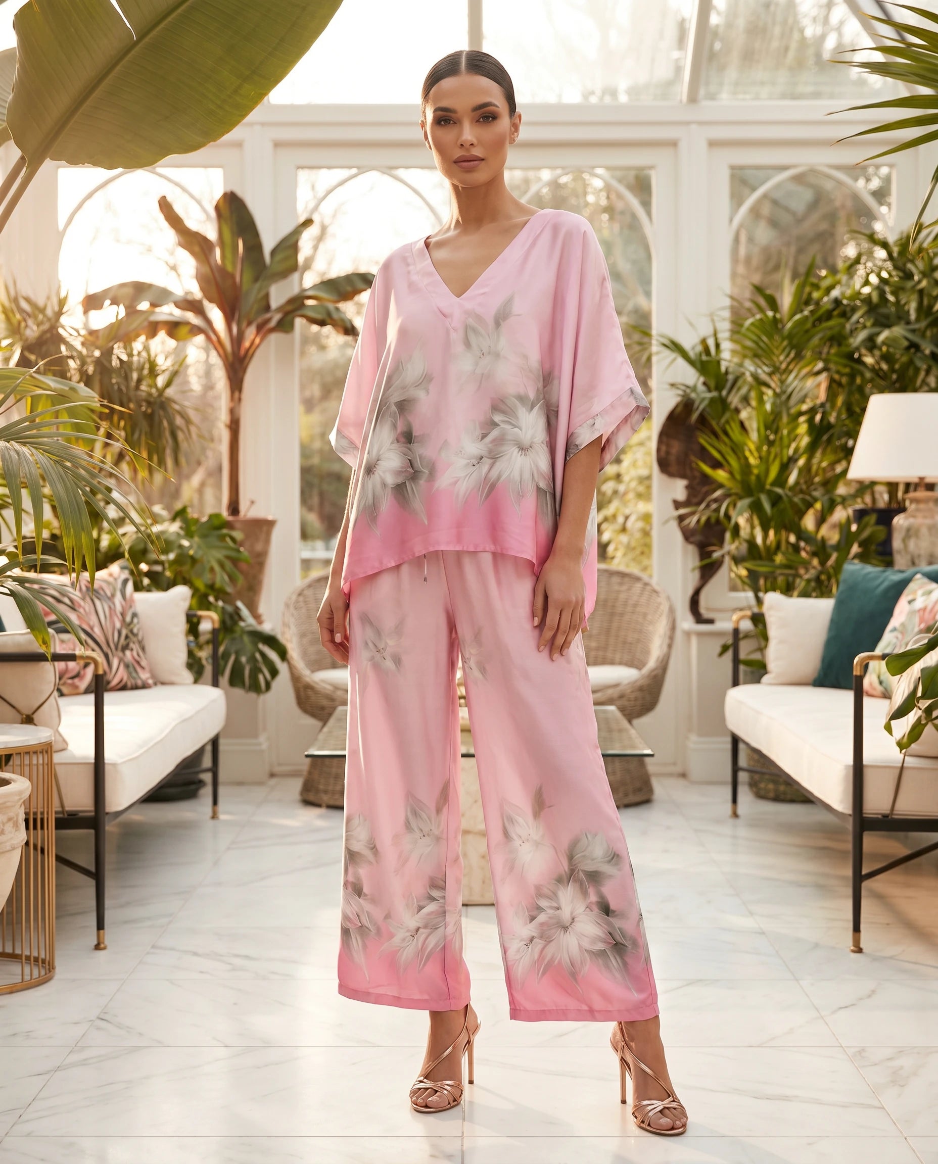 Soft Bloom Lounge Set