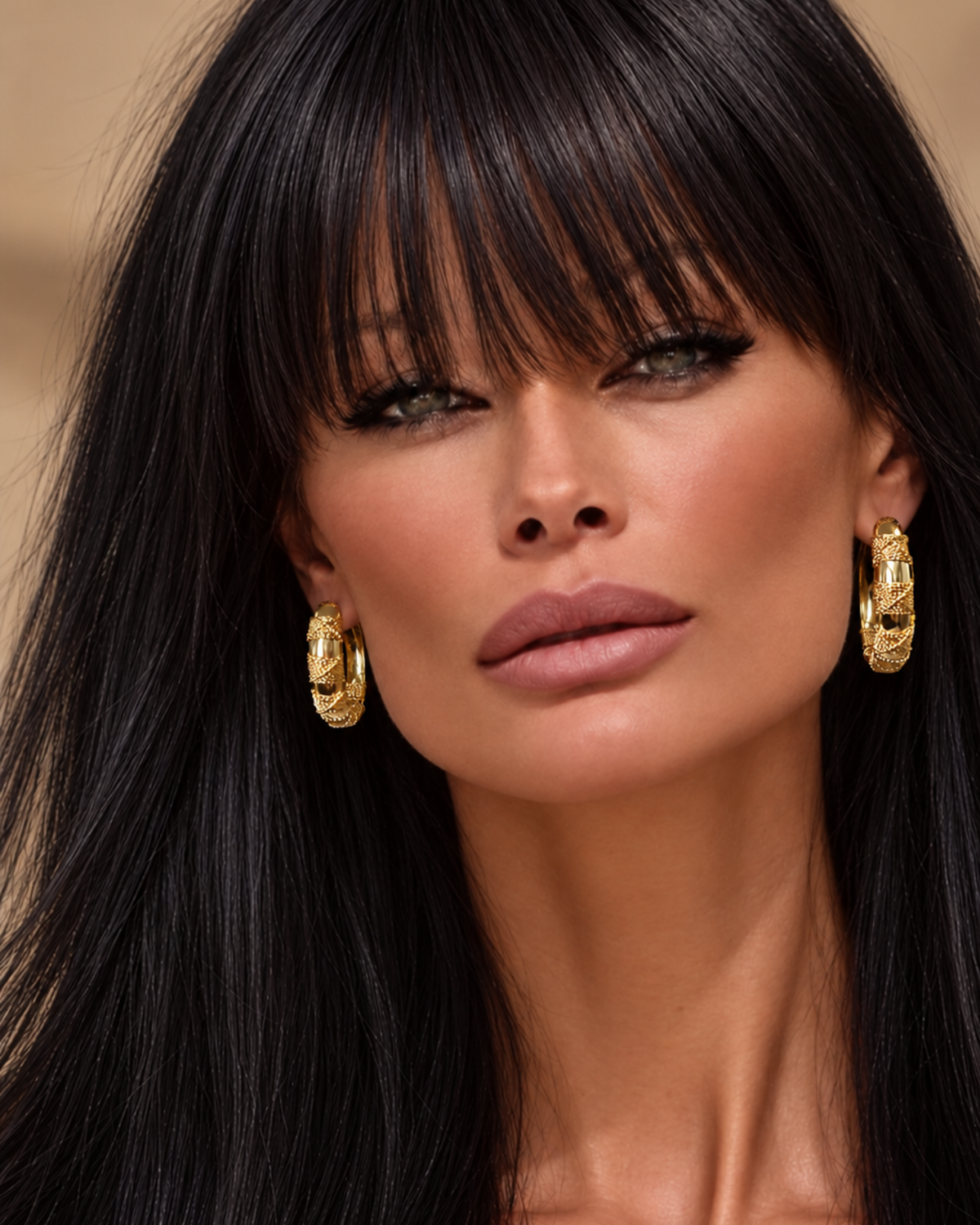 Gold Thread Wire Hoops