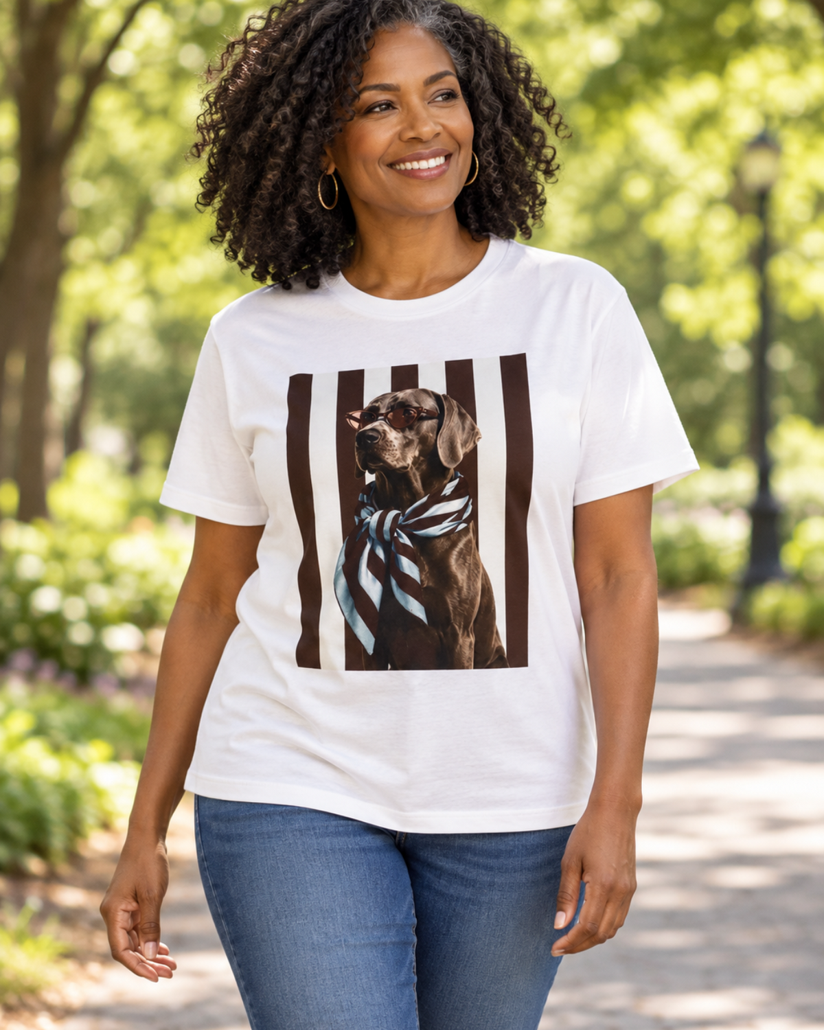 Amici Chic — Cat & Dog Graphic T-Shirt