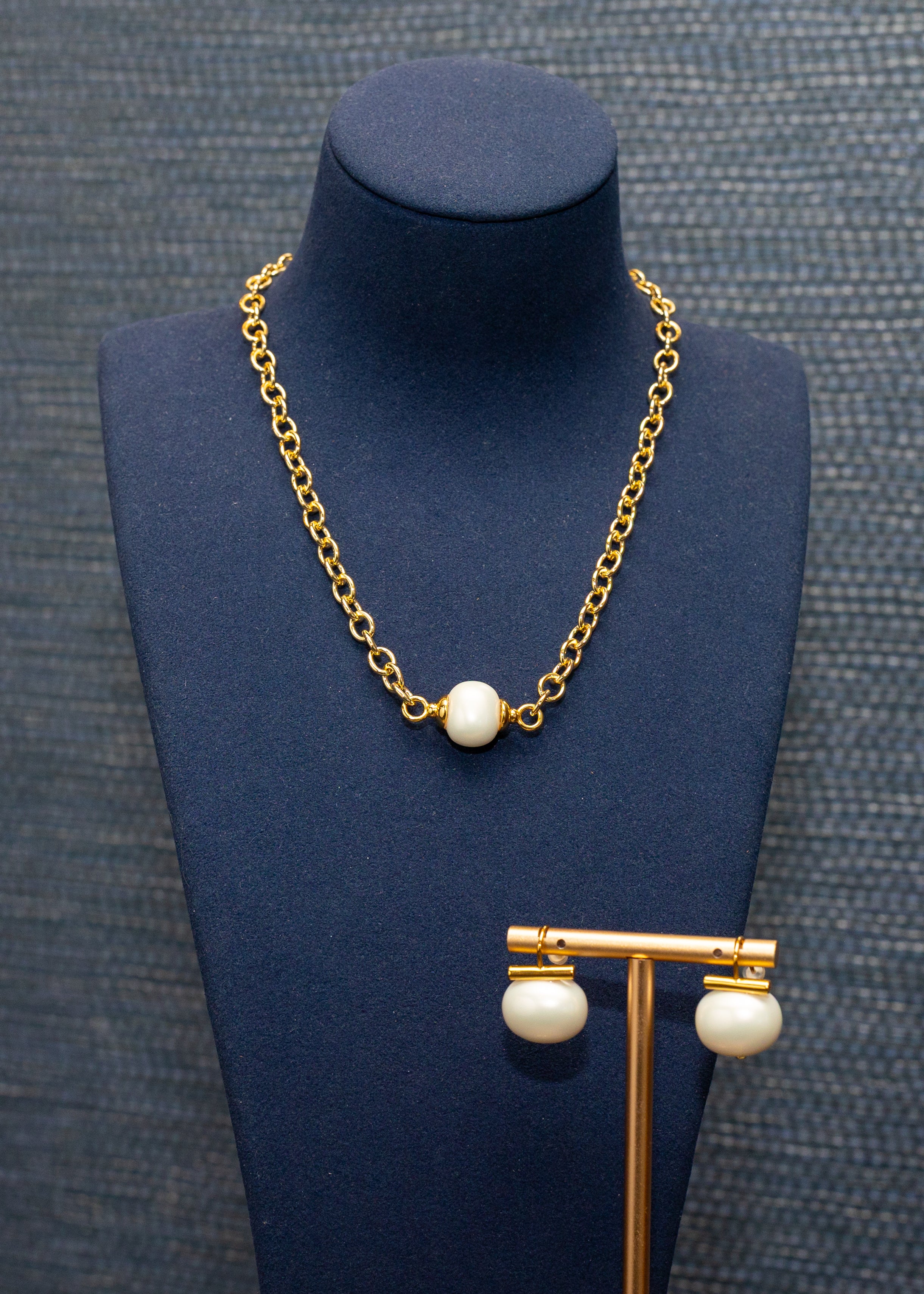 The Livia Pearl Dome Studs
