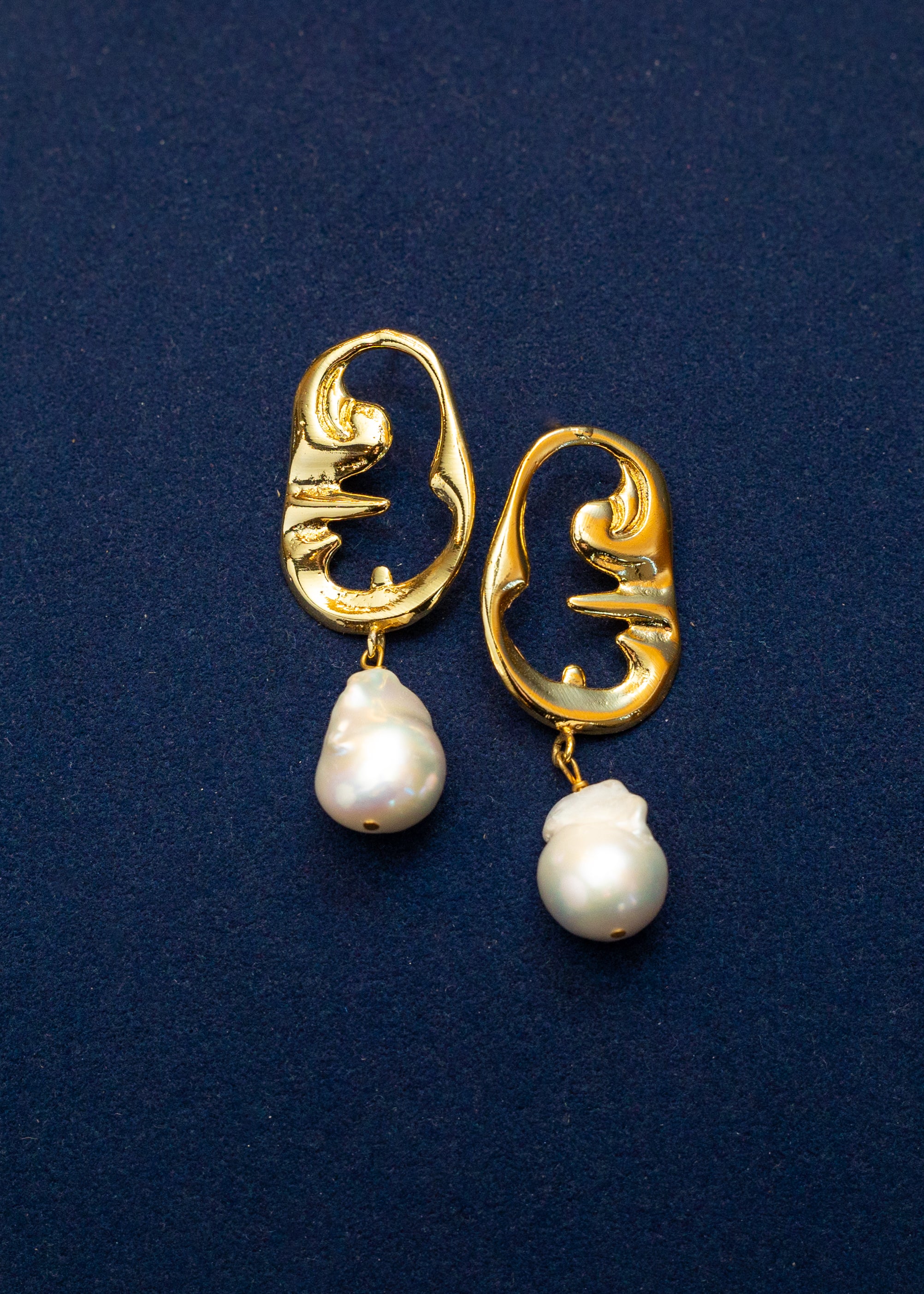 Modern Muse Pearl Drop Earrings