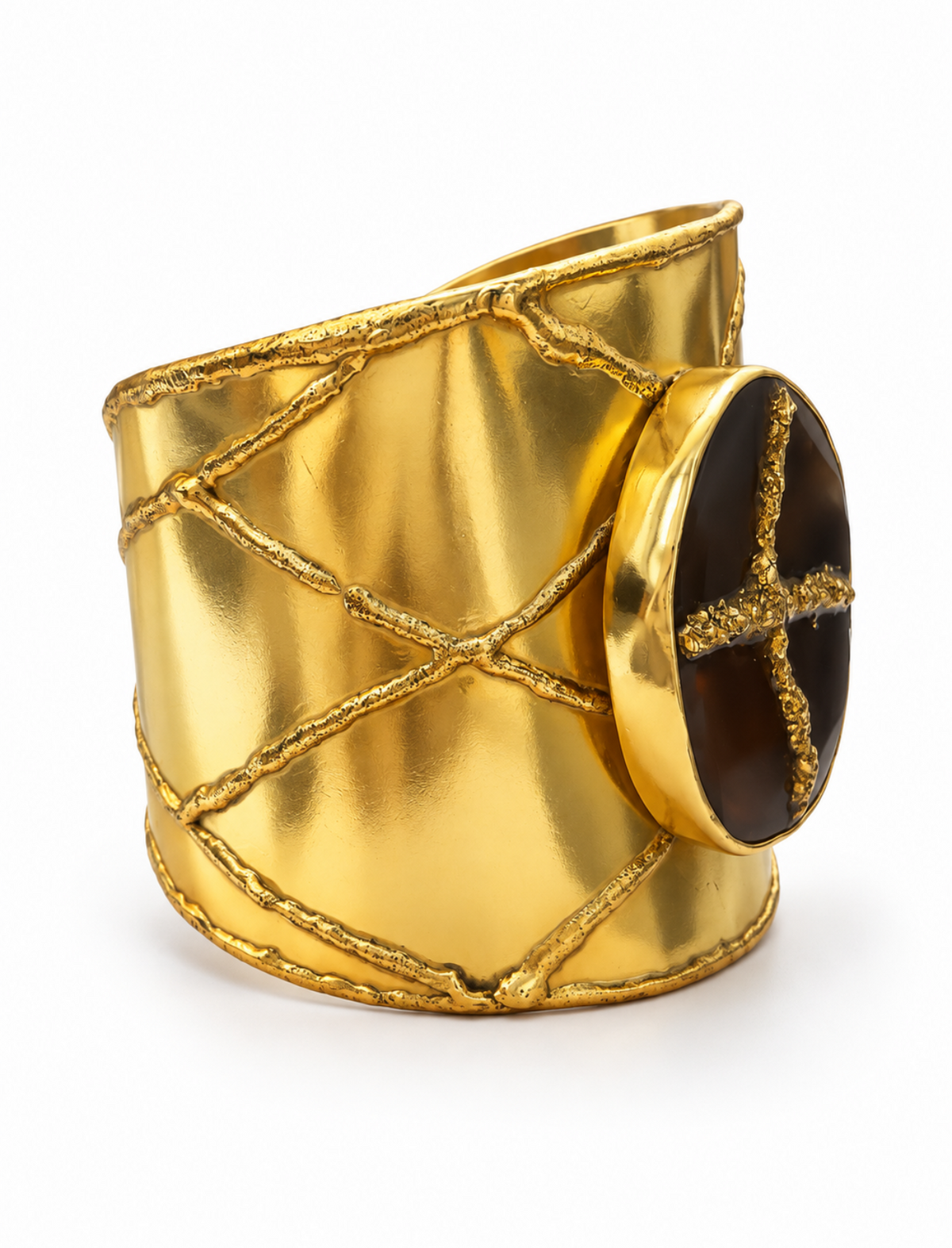 Oro Imperiale Sculptural Statement Cuff