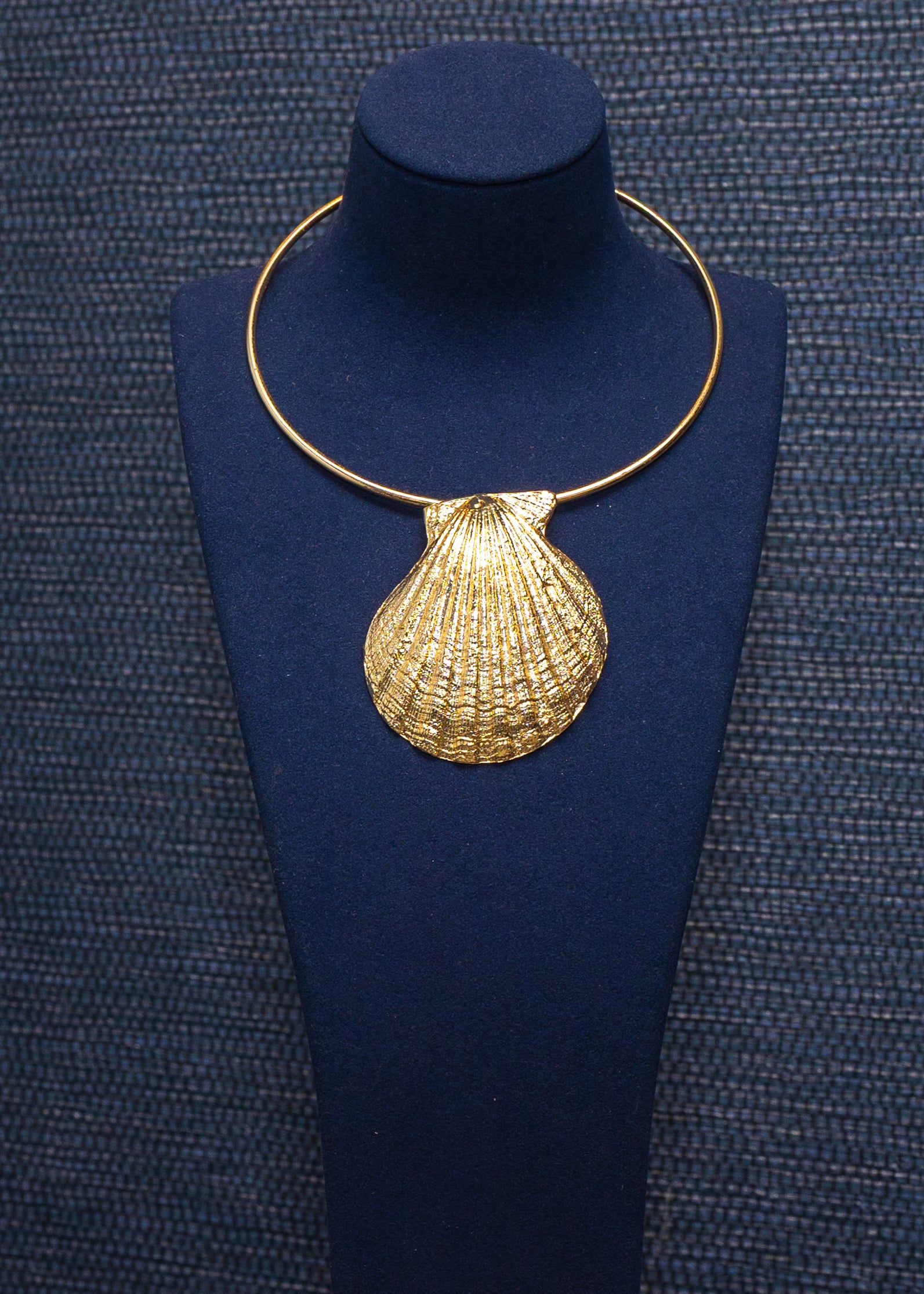 Coastal Shell Torque Necklace